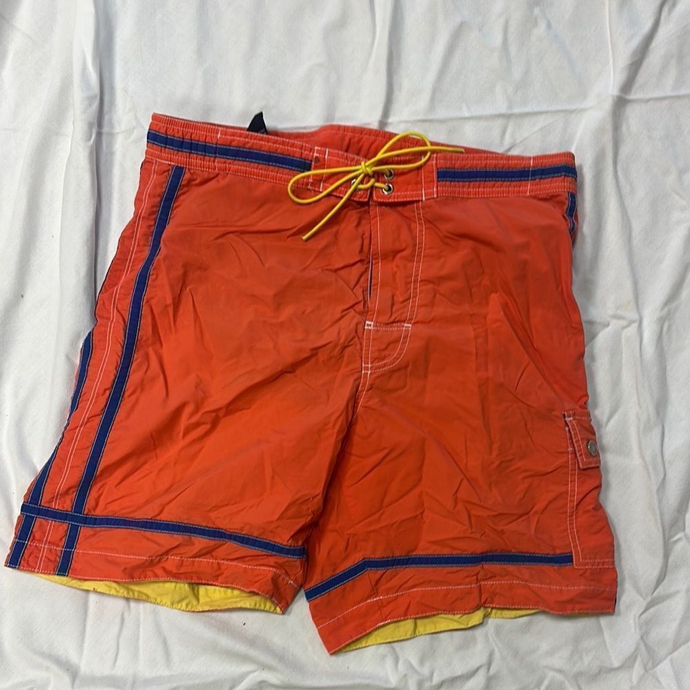 Tommy Hilfiger Orange and Yellow Board Shorts